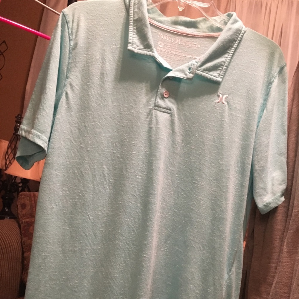 Light Blue Hurley Polo Shirt